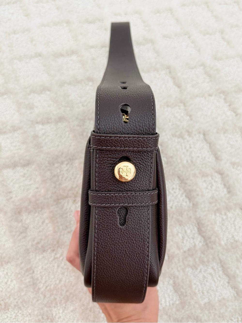 🍩Tory Burch SMALL Romy Leather Shoulder Bag - Picture 11 of 16